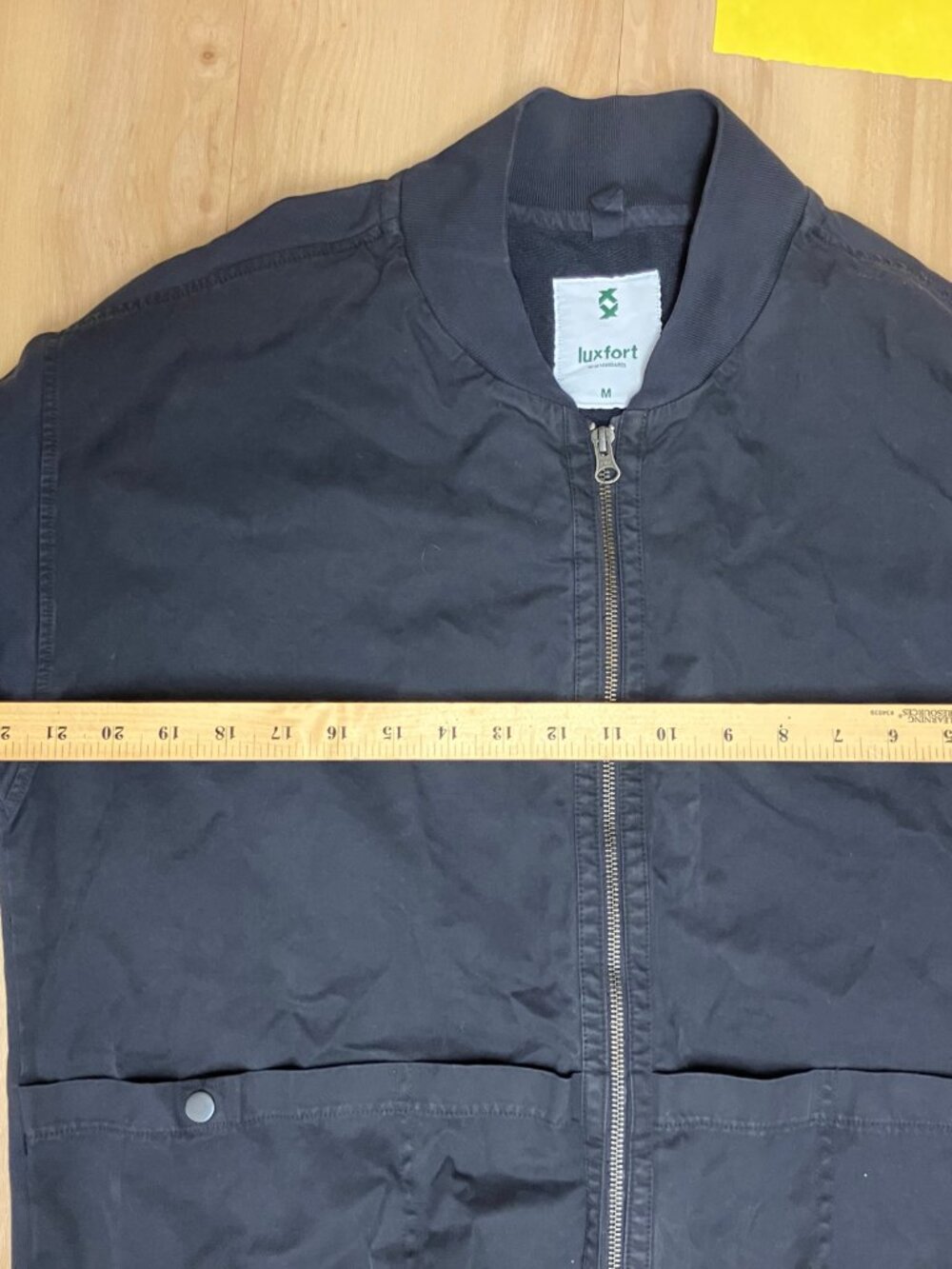 Luxfort Canvas Artist Painter Jacket Cotton Twill Navy Canvas Loops - Picture 3 of 10